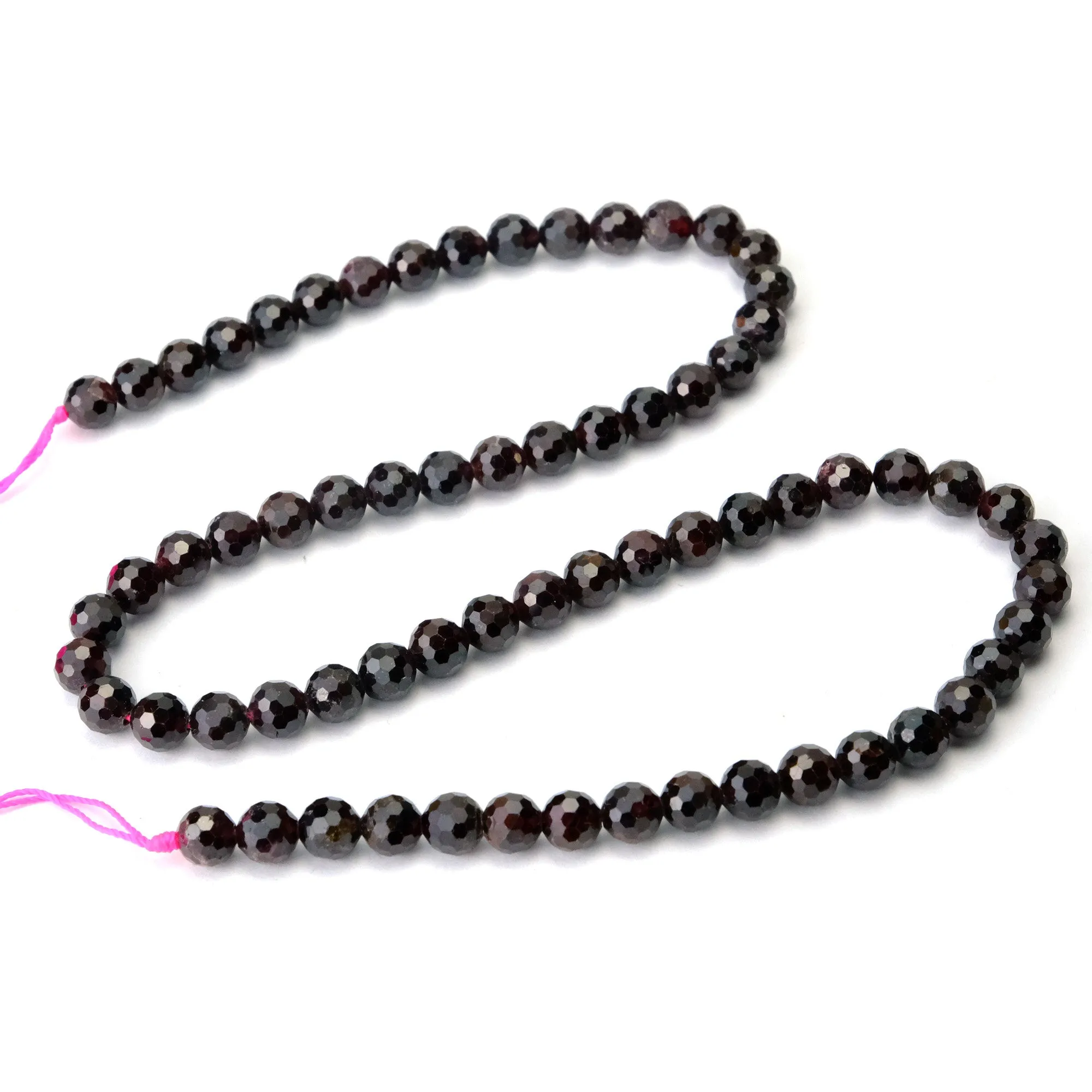 Garnet 6mm Faceted Rounds