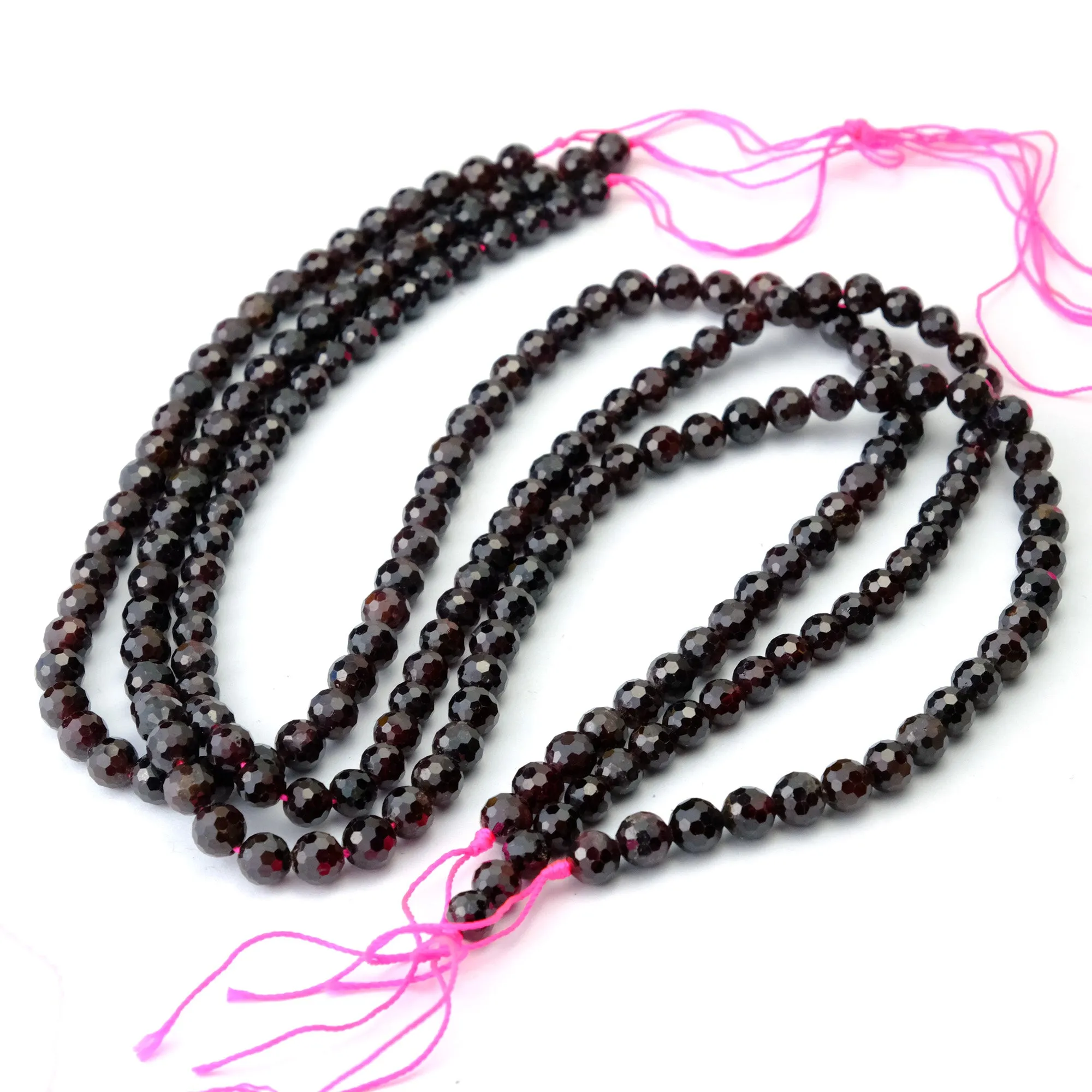 Garnet 6mm Faceted Rounds