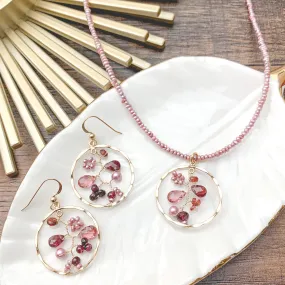 Garnet Filigree Jewelry