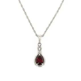 Garnet Pendant Necklace