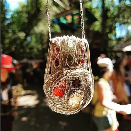 Garnet Pendant | Talisman & Amulet Necklace