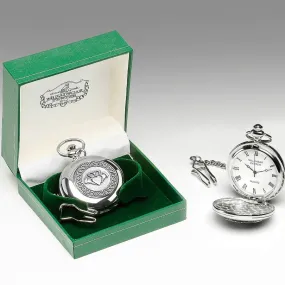 Gents Quartz Pewter Pocket Watch - Claddagh