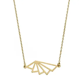 Geometric Fan Necklace