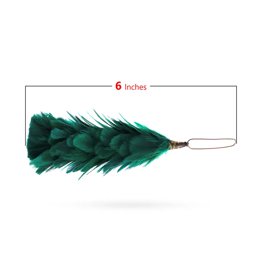 Glengarry Hat Feather Hackle Green