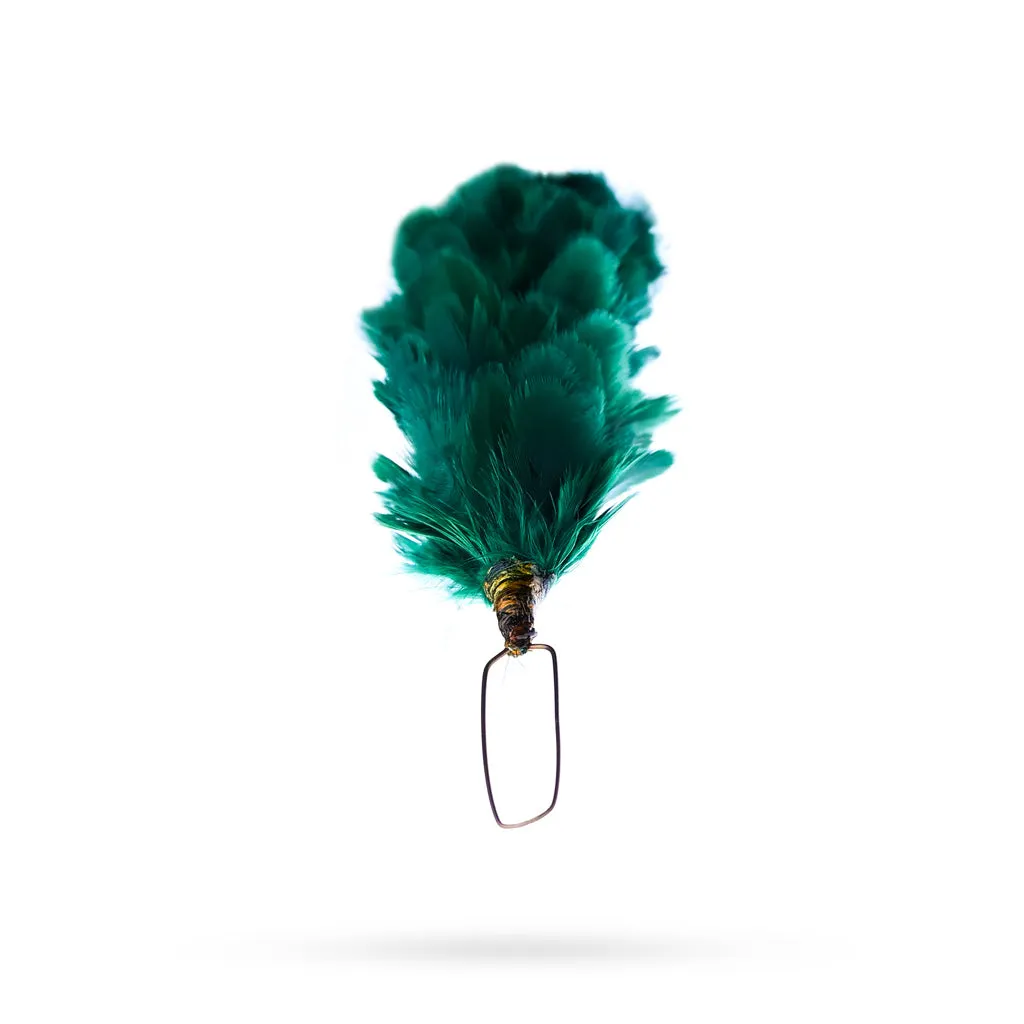 Glengarry Hat Feather Hackle Green