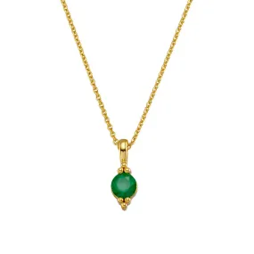 GLISTEN GREEN ONYX NECKLACE