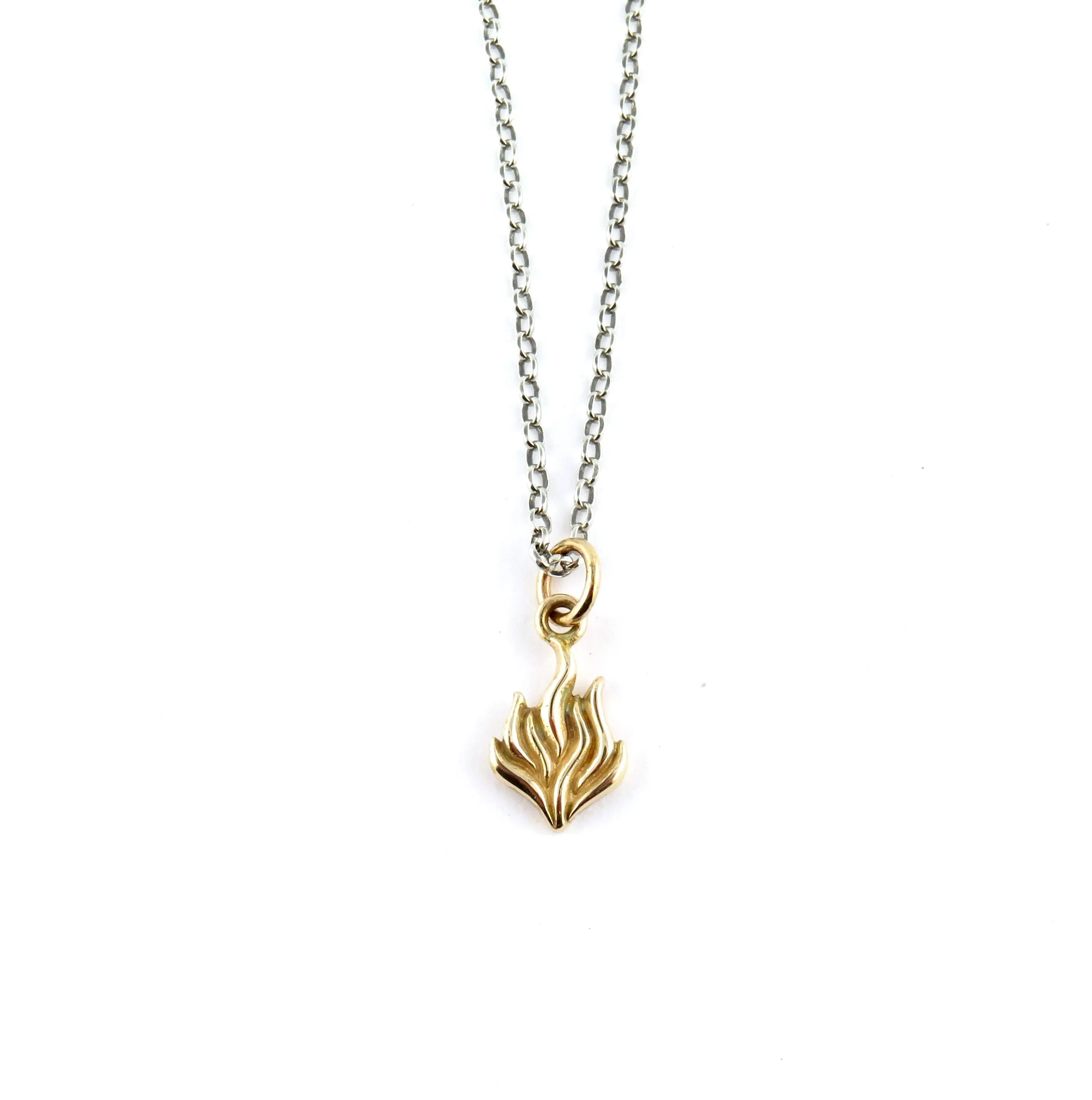 Gold Flame Necklace