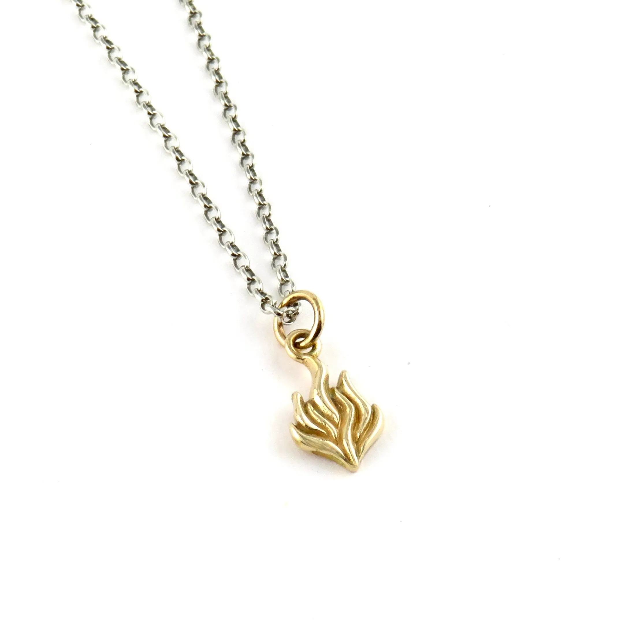 Gold Flame Necklace