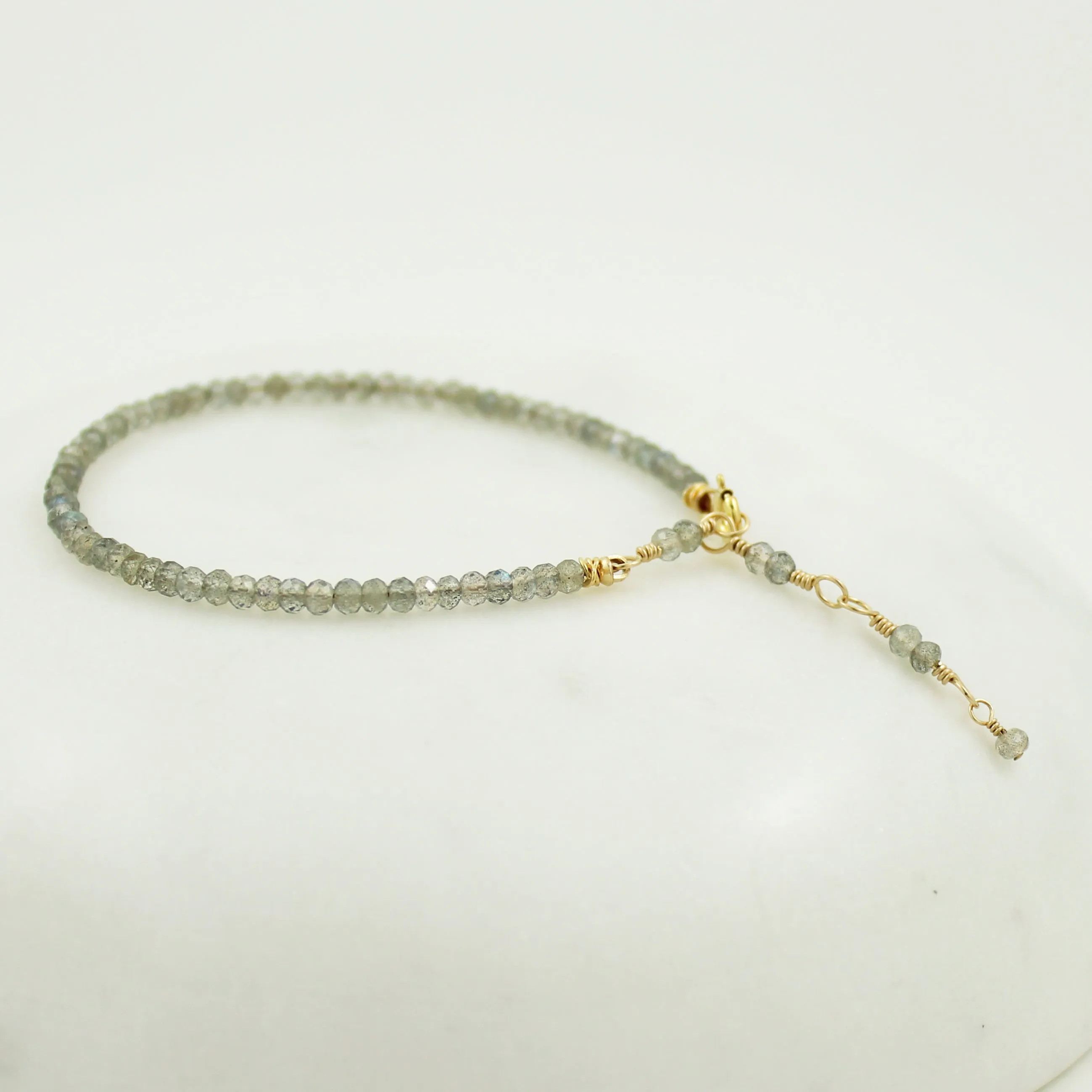 Gold Gemstone Stacking Bracelet