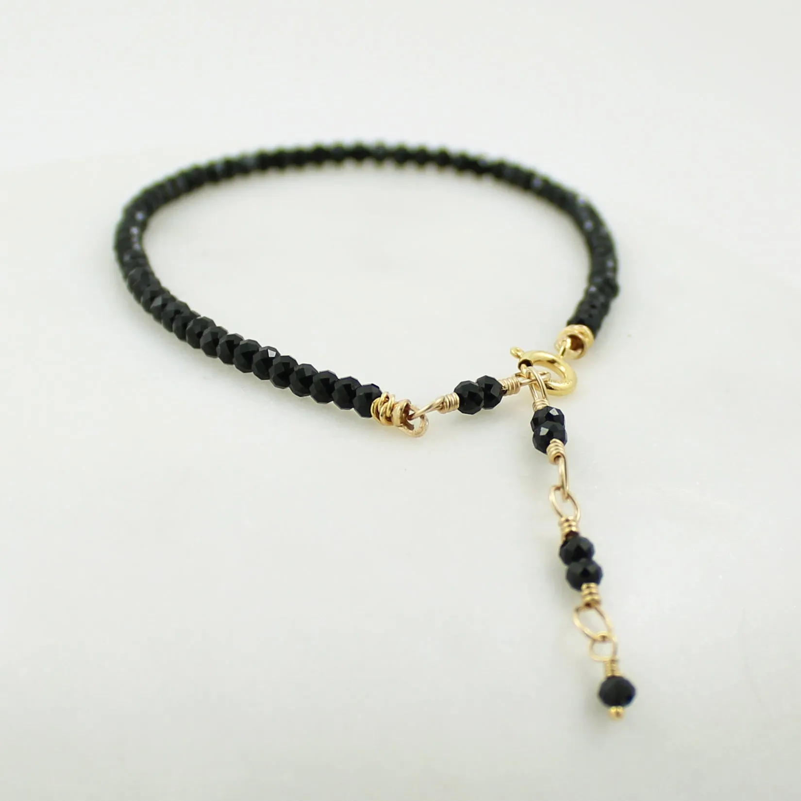 Gold Gemstone Stacking Bracelet