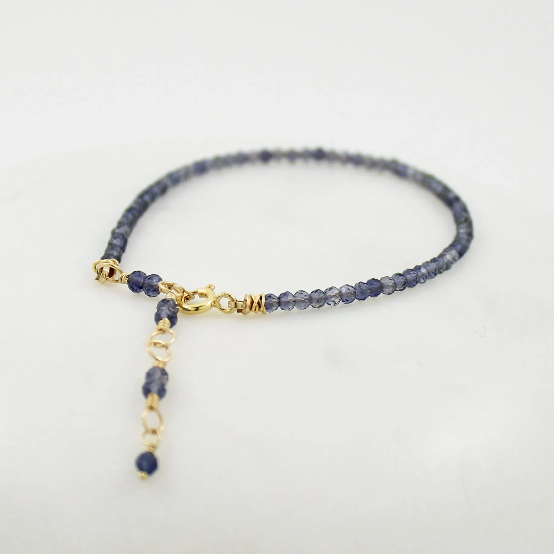 Gold Gemstone Stacking Bracelet