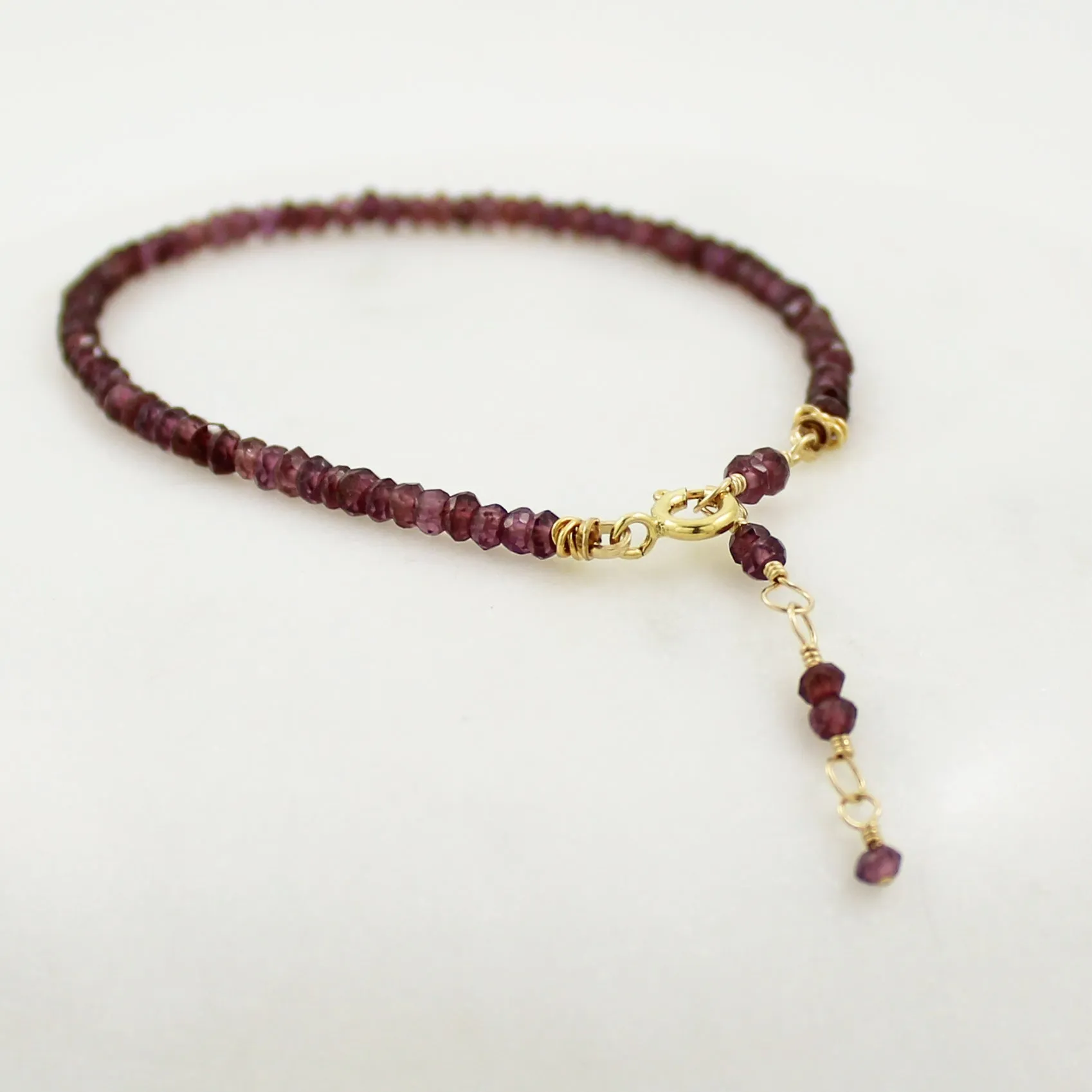 Gold Gemstone Stacking Bracelet