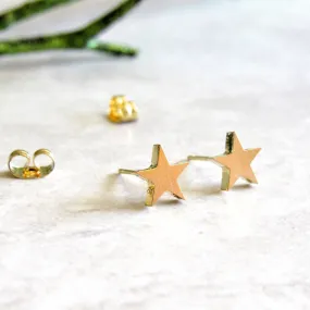 Gold Star Earrings