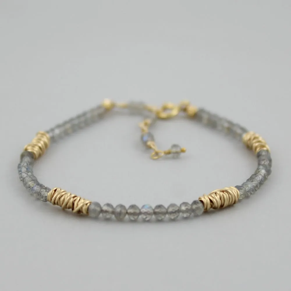 Gold Twist Stacking Bracelet