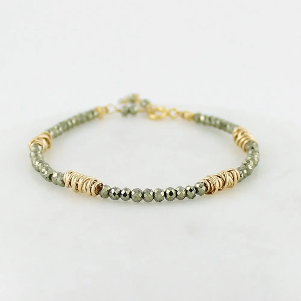 Gold Twist Stacking Bracelet