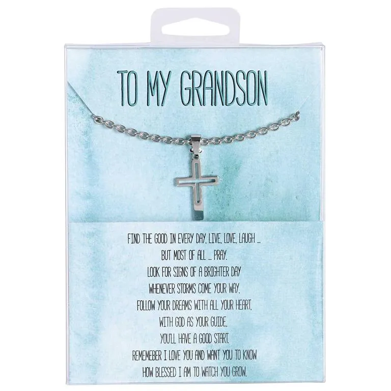 Grandson 18" Cross Necklace