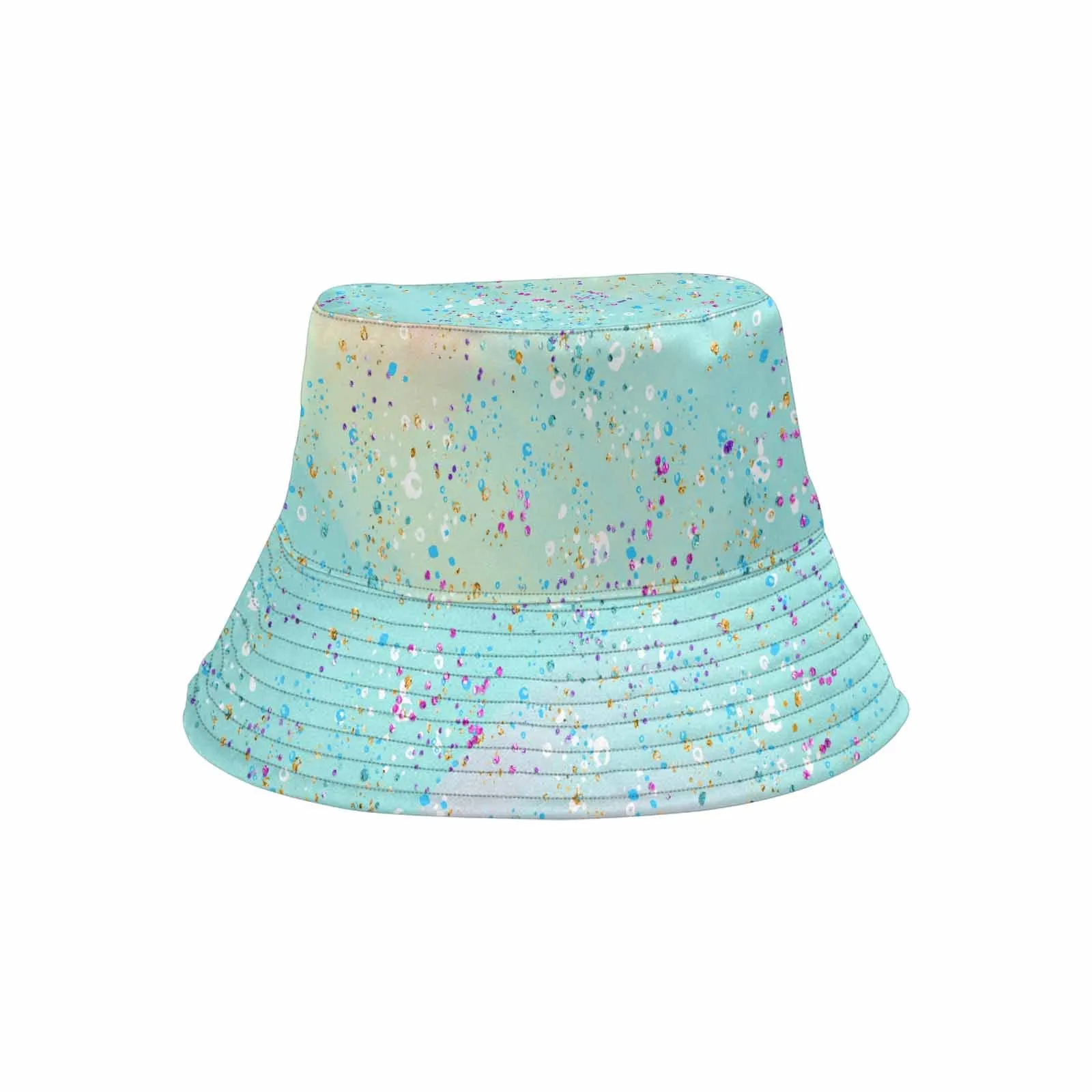 Green Splash  Unisex Summer Single-Layer Bucket Hat