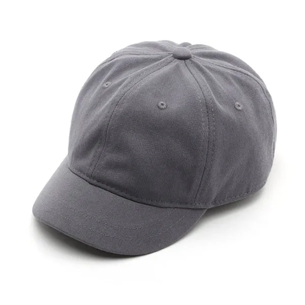 Grey Korean Style Short Brim Baseball Cap 灰色韓版短簷棒球帽 KCHT2258