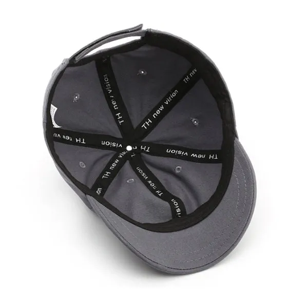 Grey Korean Style Short Brim Baseball Cap 灰色韓版短簷棒球帽 KCHT2258