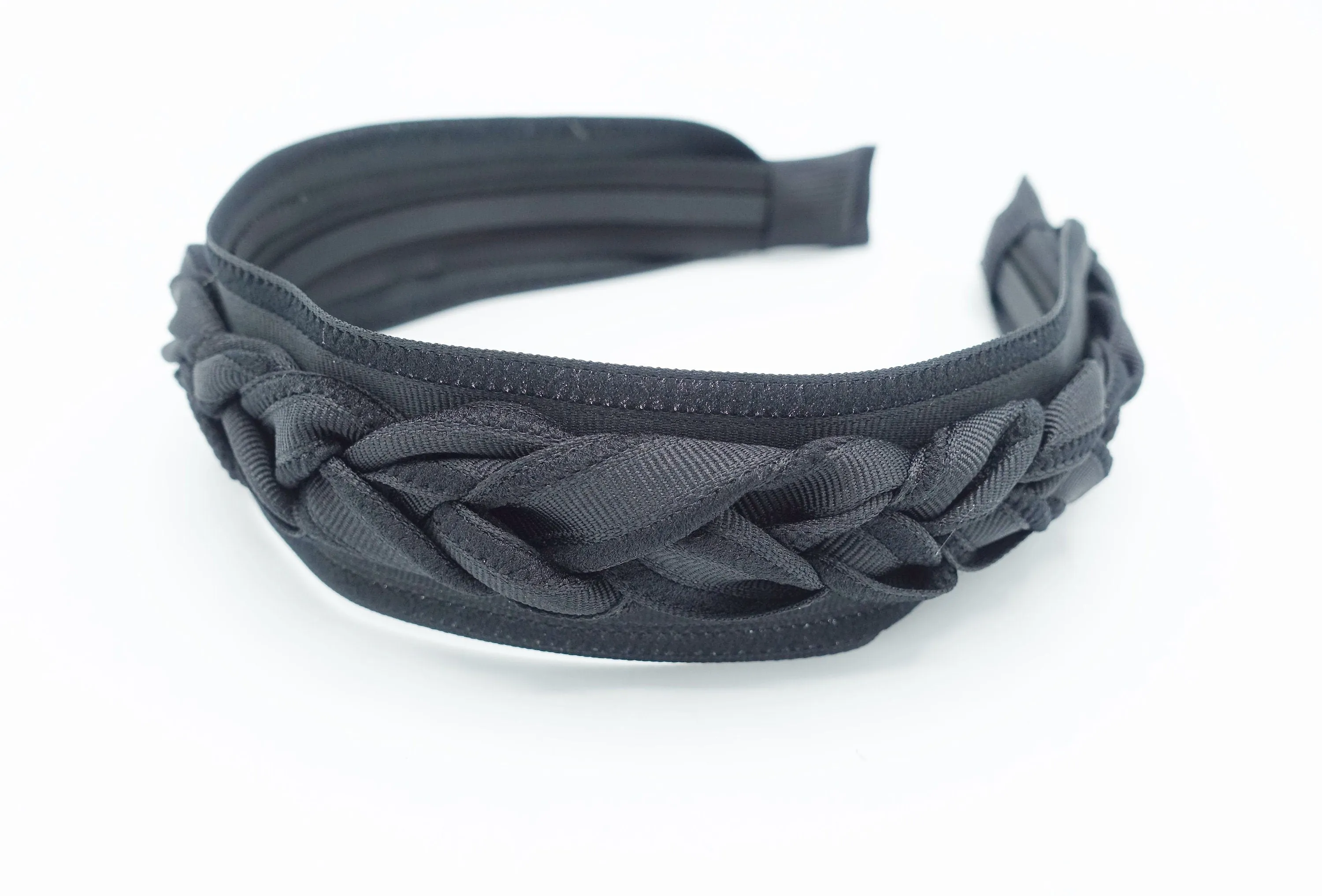 grosgrain braided strap headband added on women headband