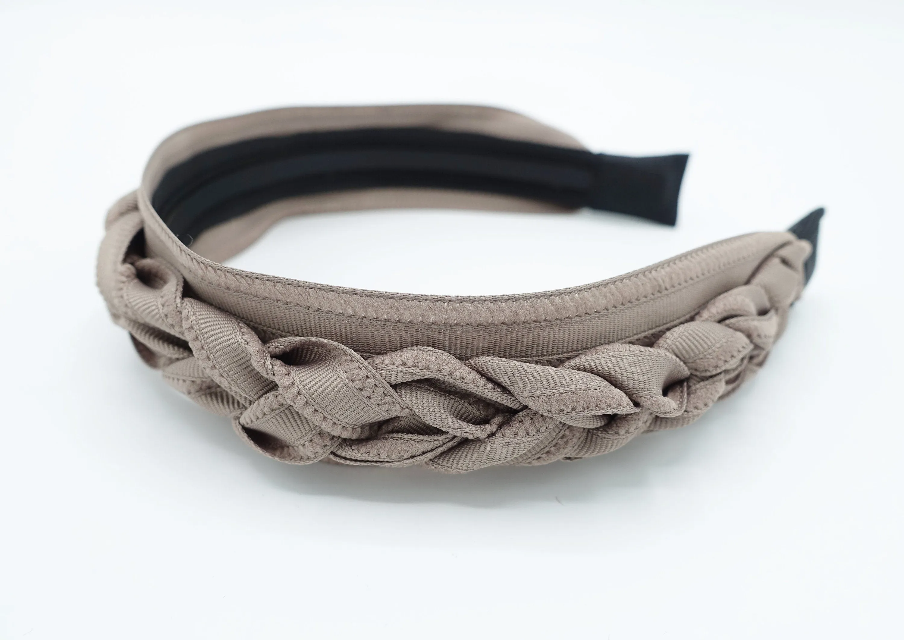 grosgrain braided strap headband added on women headband