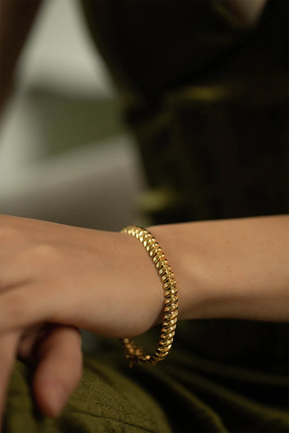 Iconic Twisted Bracelet 14K Gold Plated