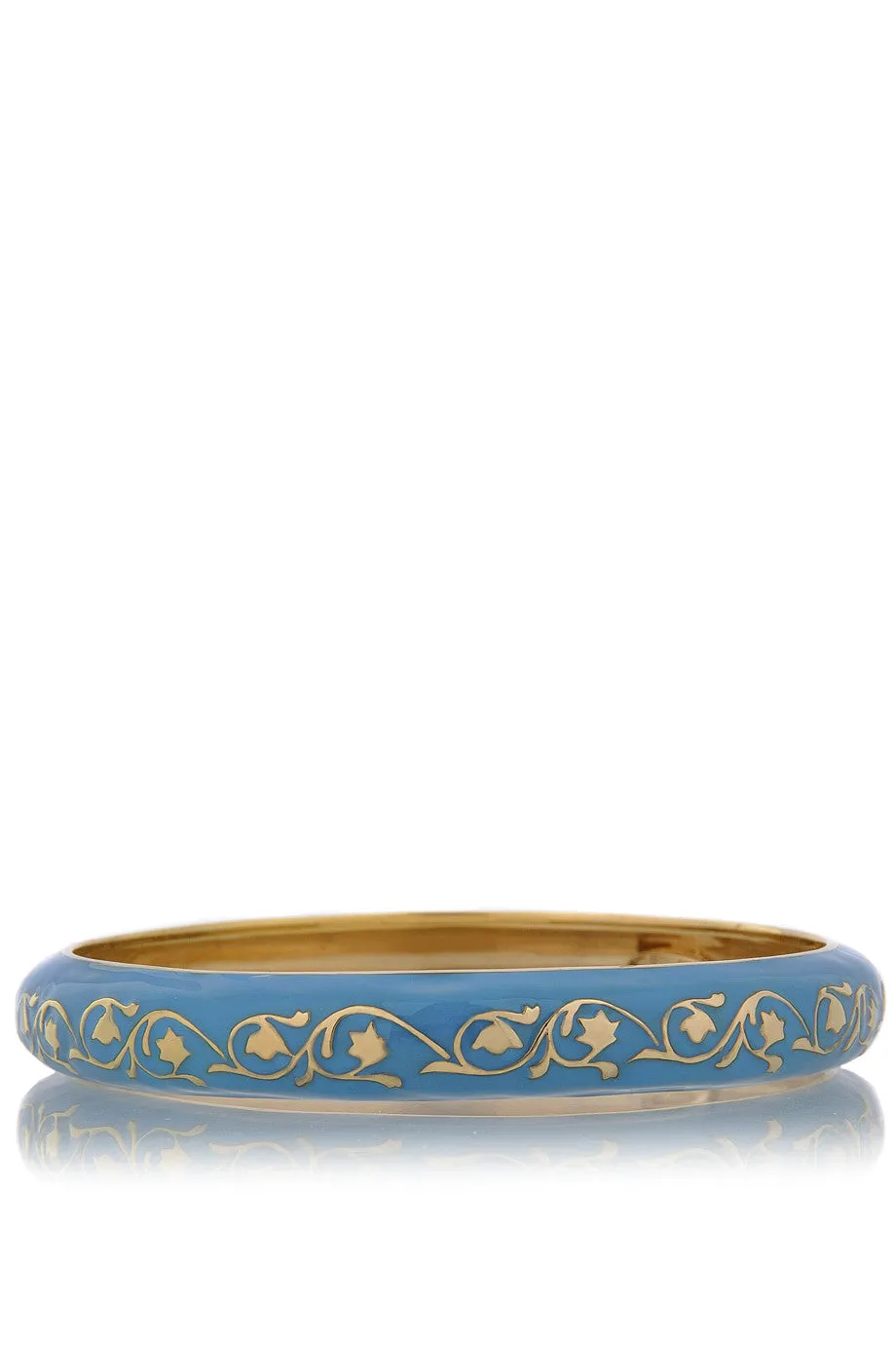 ISHARYA FLORENTINE Blue Enamel Bangle Bracelet