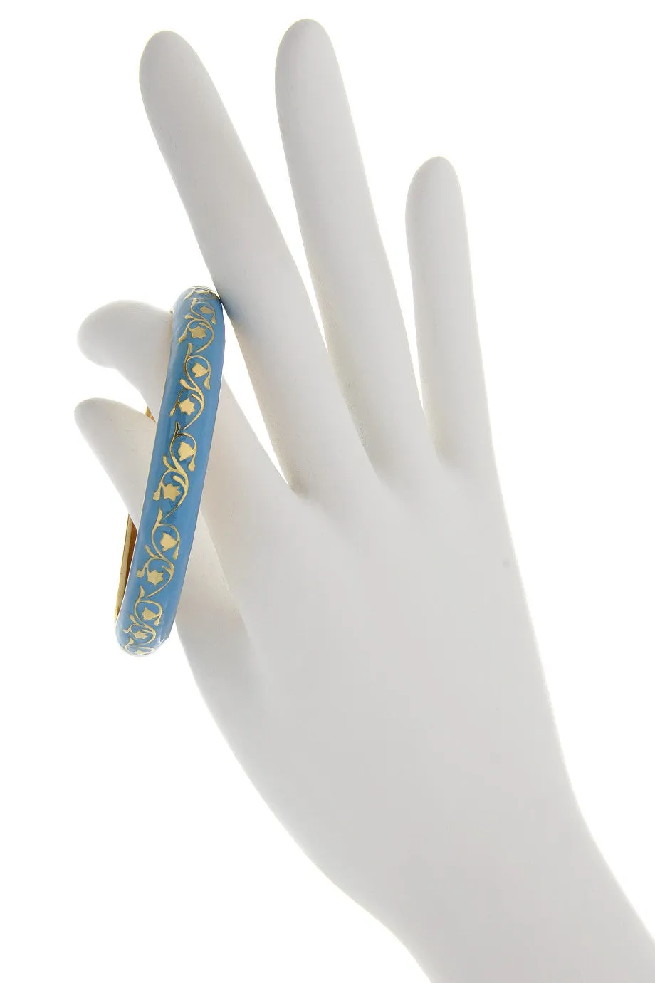 ISHARYA FLORENTINE Blue Enamel Bangle Bracelet