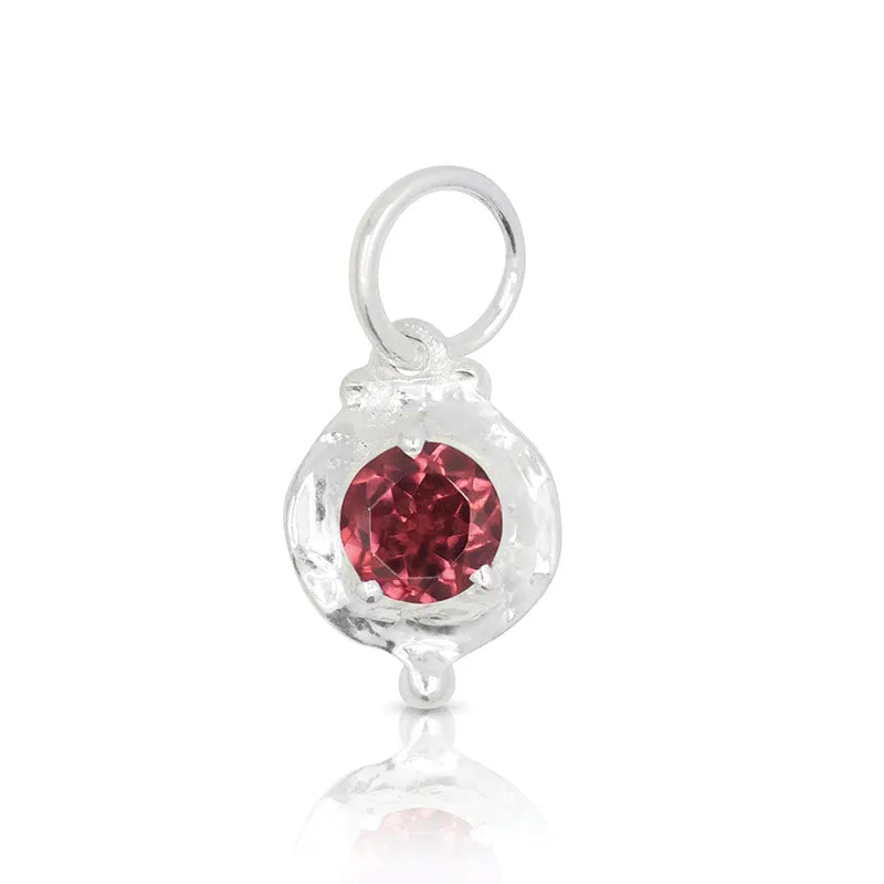 JANUARY GARNET BIRTHSTONE CHARM