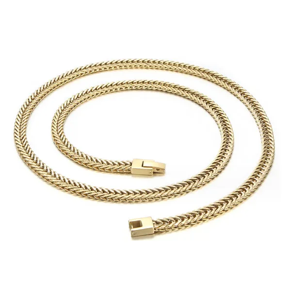 Japanese Style Gold Stainless Steel Necklace (Circumference 65cm) 日式金色不銹鋼項鍊 (鍊長 65cm) KJPE17054