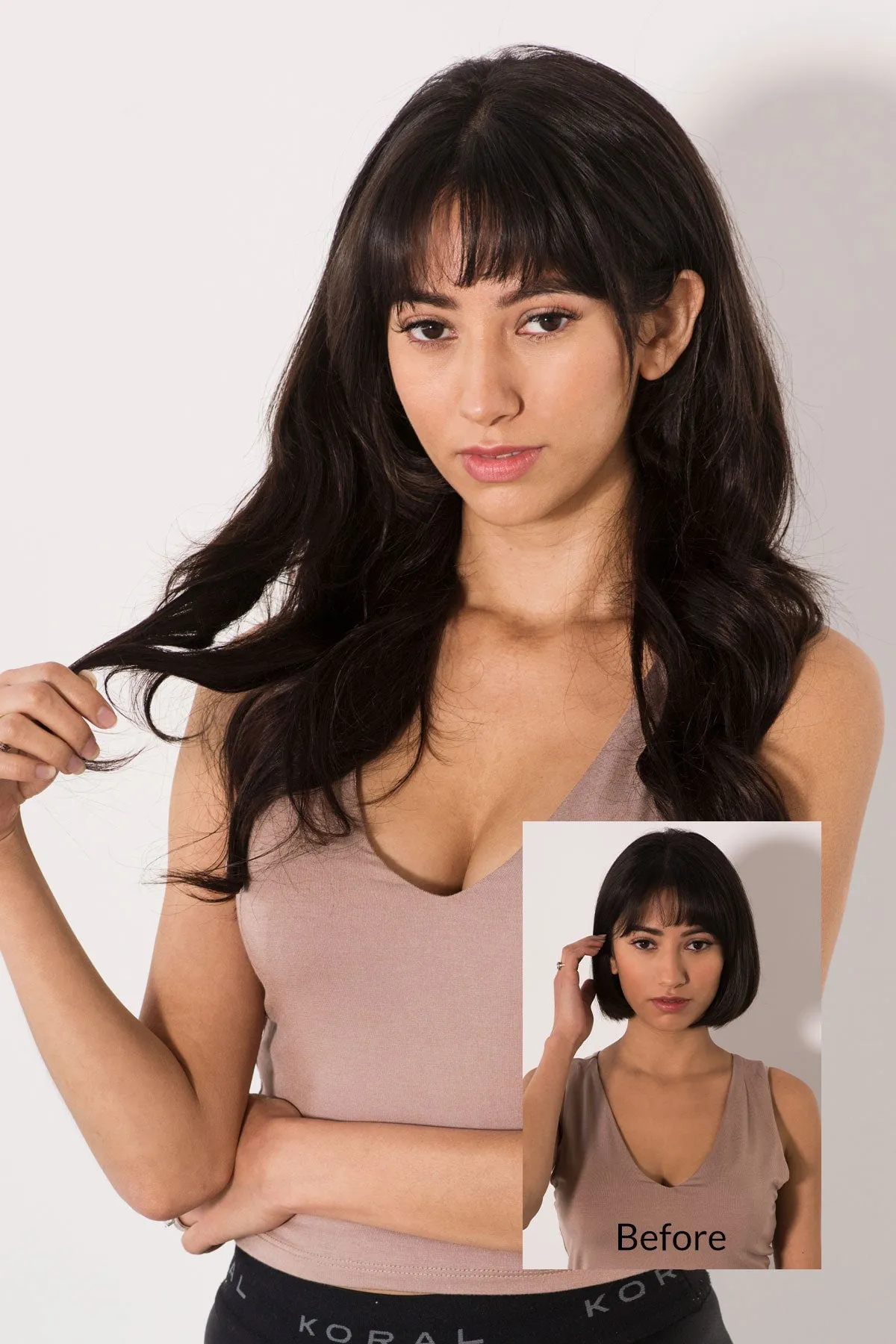 Jeanne - 22" U-Part Wig Human Hair Extension