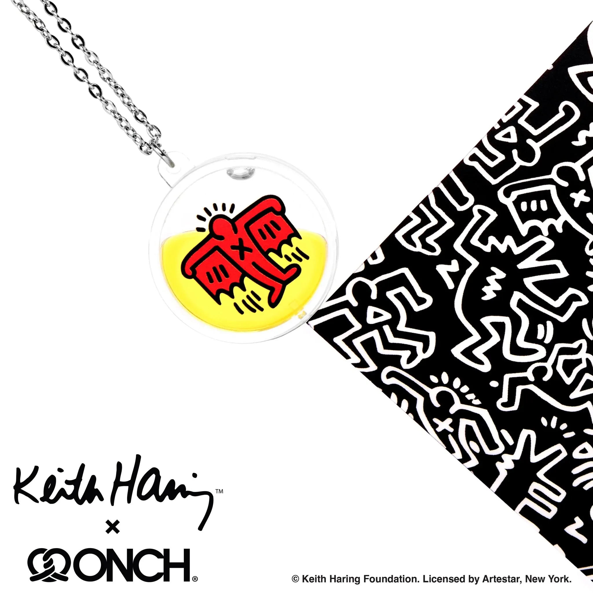 Keith Haring x ONCH - Flying Devil Necklace