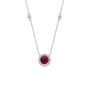 Kiki McDonough Special Edition Grace Rhodolite Garnet and Diamond Necklace