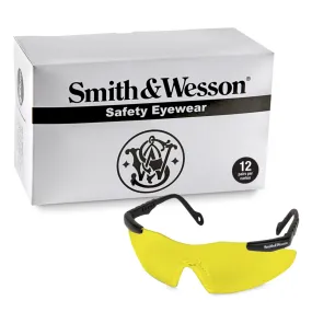 KIMBERLY-CLARK Smith & Wesson 19826 Magnum Safety Glasses With Amber Lens, Case of 12