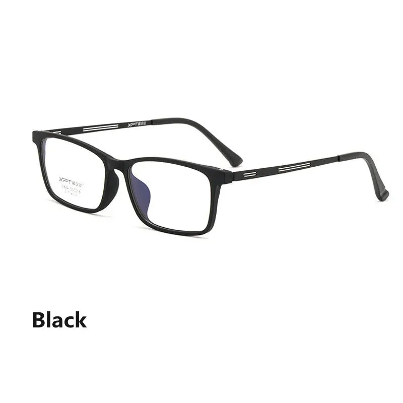 Kocolior Unisex Full Rim Square Titanium Alloy Hyperopic Reading Glasses 9824