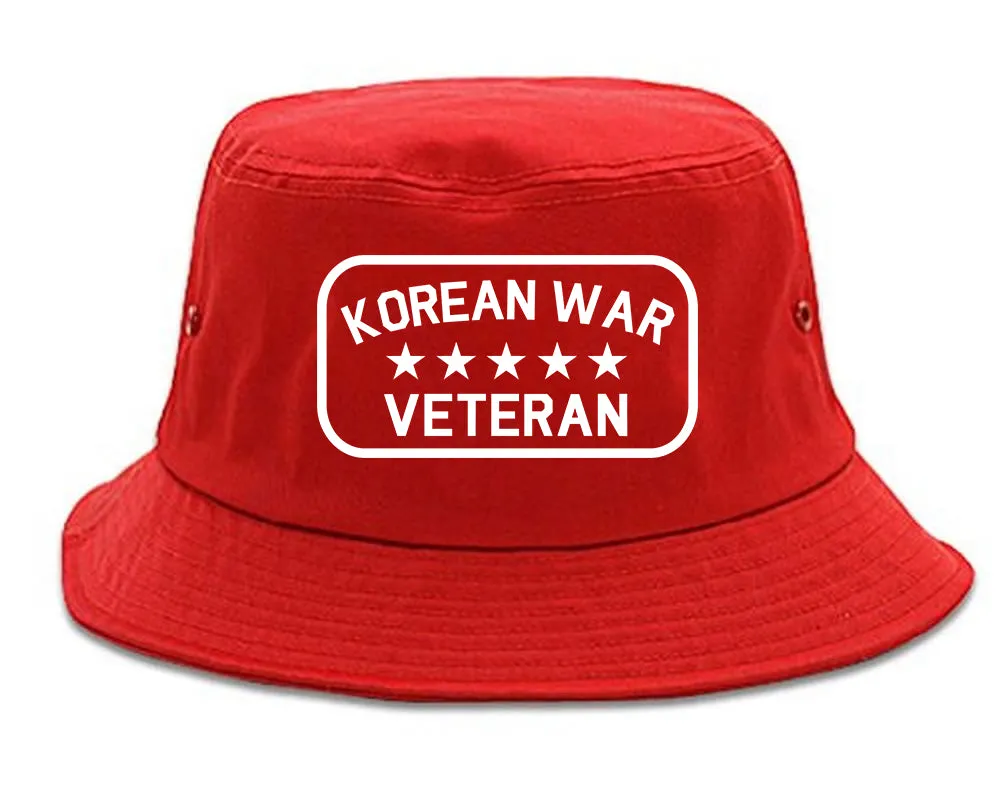 Korean War Veteran Mens Bucket Hat