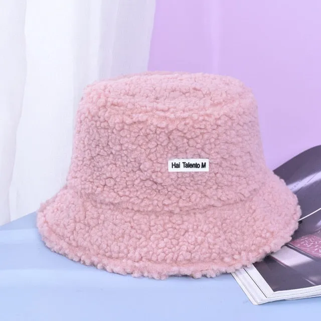 Lamb Faux Fur Bucket Hat