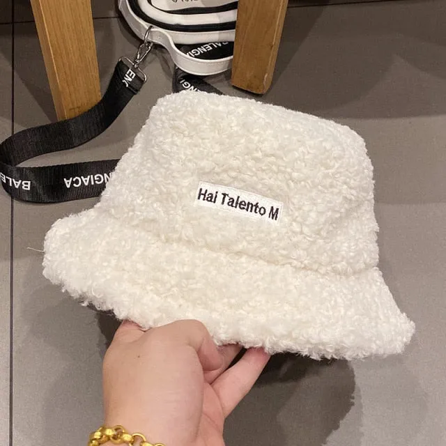 Lamb Faux Fur Bucket Hat