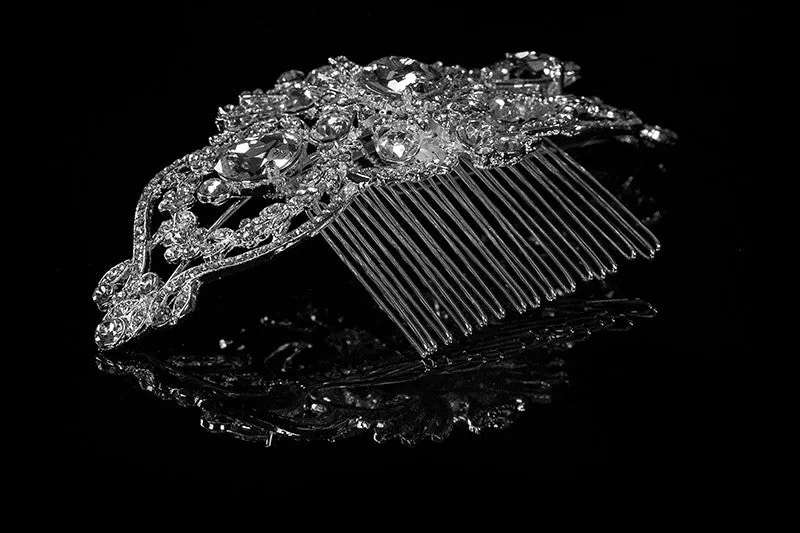 Lanetta Vintage Art Deco Hair Comb | Swarovski Crystal