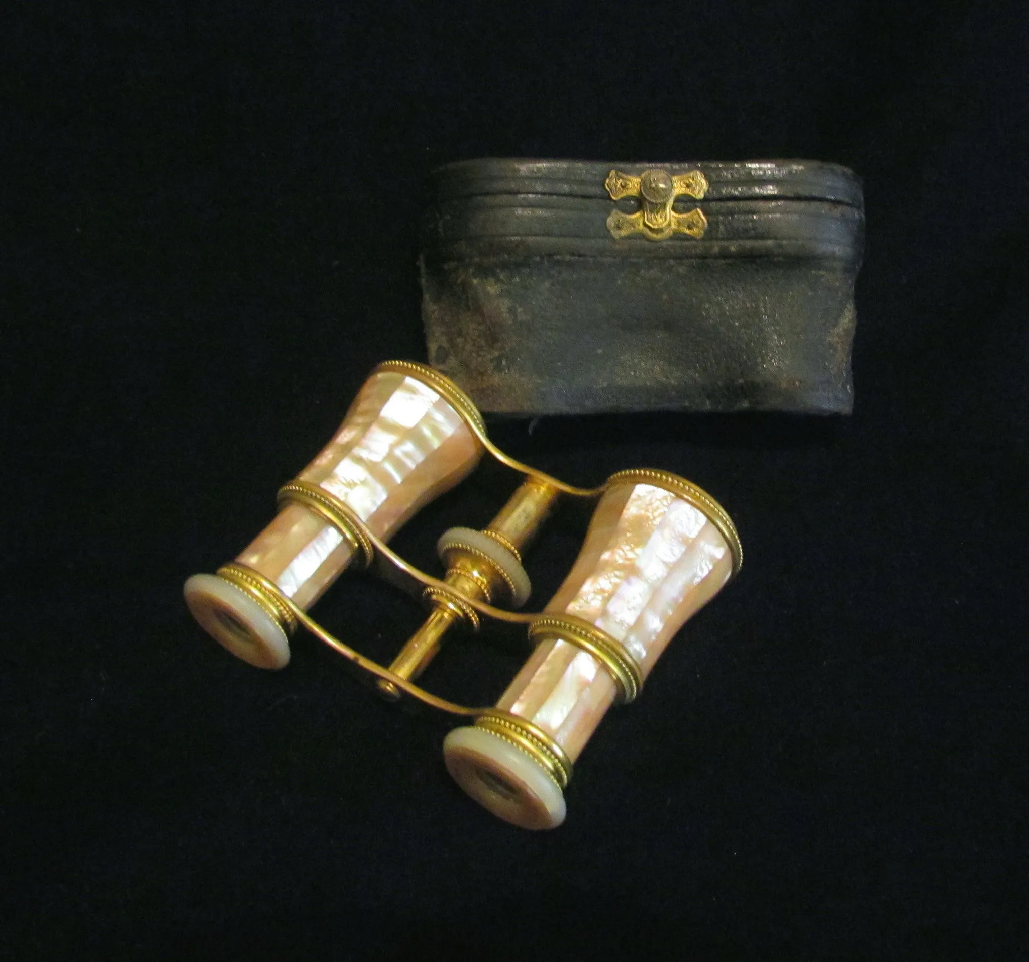 LeMaire Fi Opera Glasses 1800s Paris Binoculars Antique Mother Of Pearl Theater Glasses EXCELLENT WORKING CONDITION