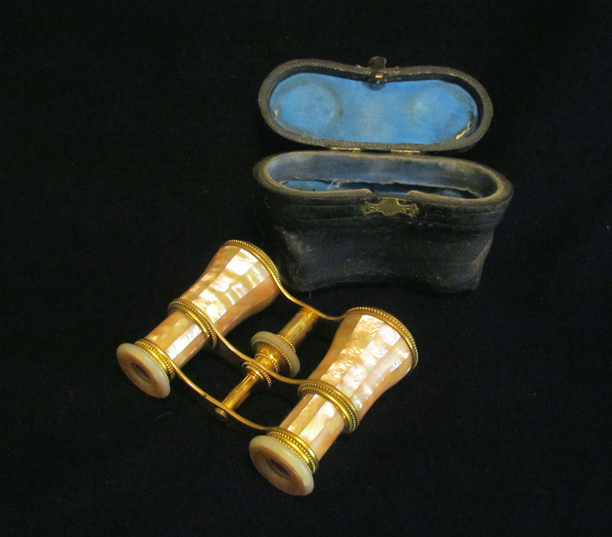 LeMaire Fi Opera Glasses 1800s Paris Binoculars Antique Mother Of Pearl Theater Glasses EXCELLENT WORKING CONDITION