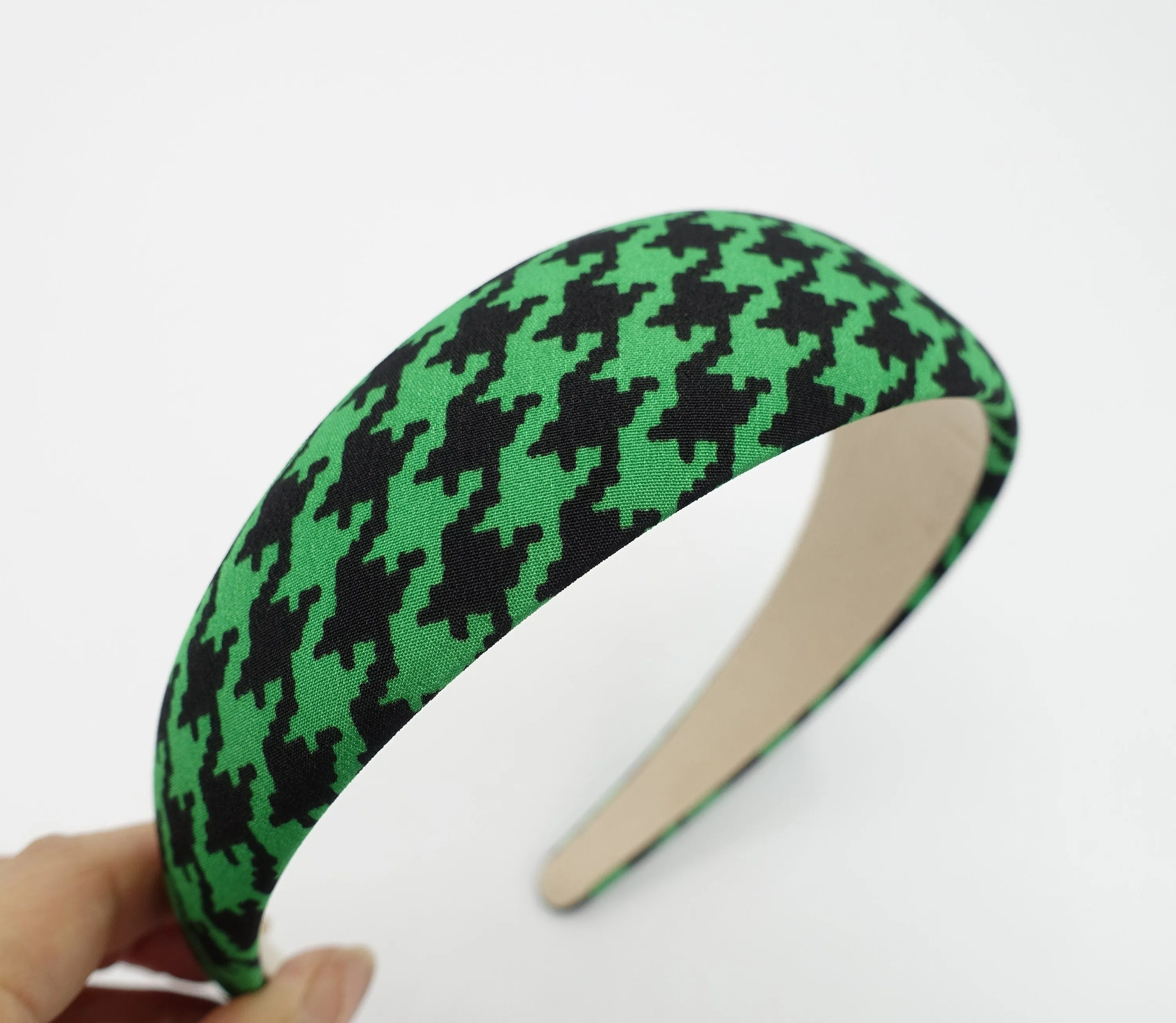 lightly padded houndstooth check headband simple Autumn headband