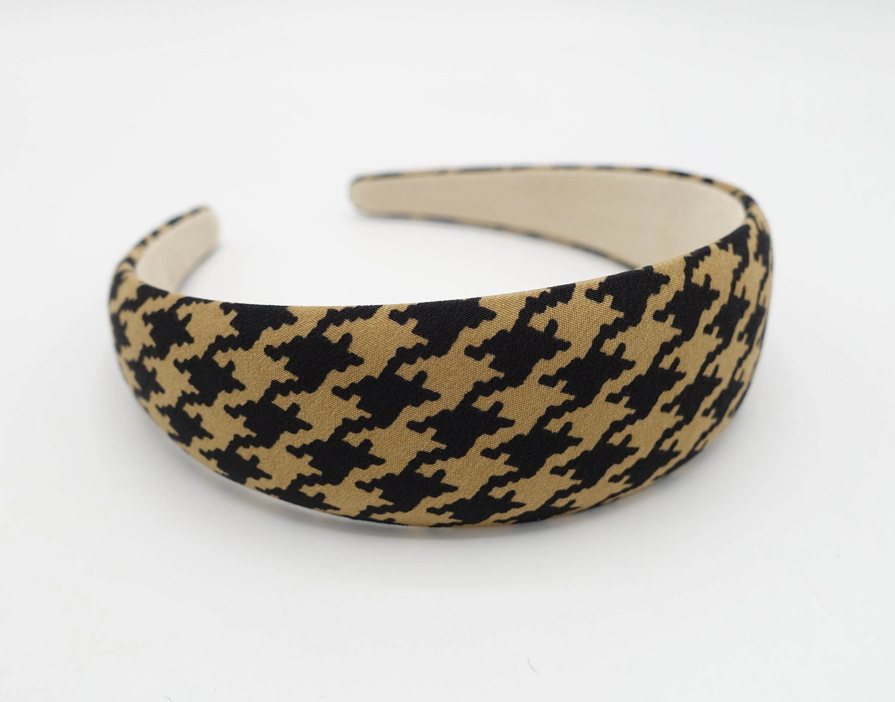 lightly padded houndstooth check headband simple Autumn headband