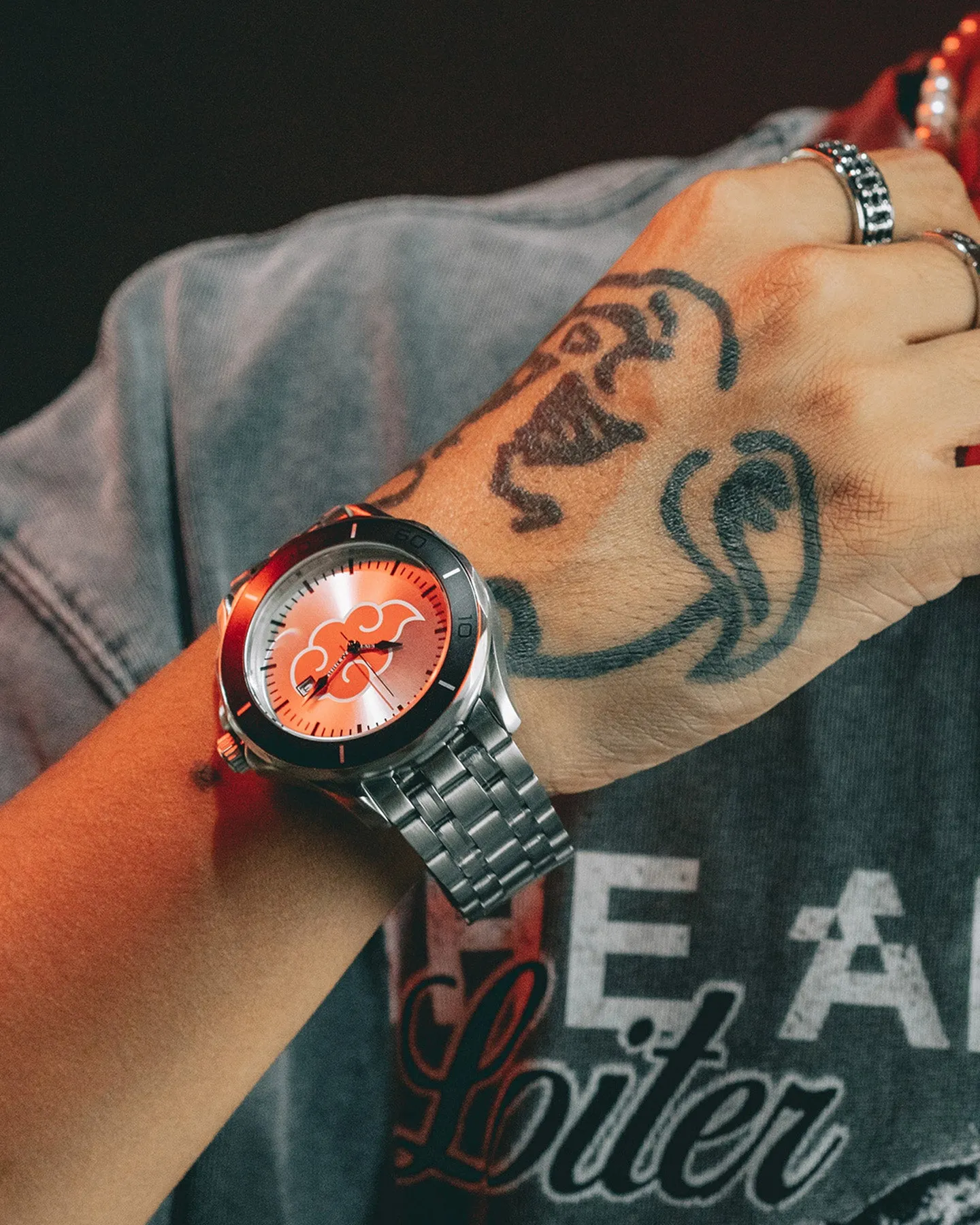 Loiter X Naruto O Tanto Watch Black/Silver/Grey