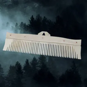 Long Decorated Bone Viking Comb with Hanger