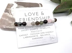 Love and Friendship Crystal Beaded Bracelet - Aromatherapy Bracelet