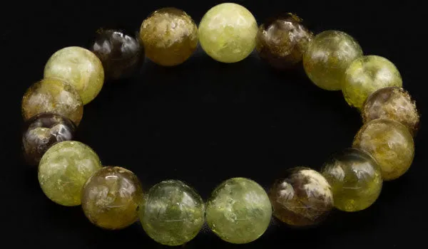 Luxury Green & Red Garnet Natural Gemstone Bracelet