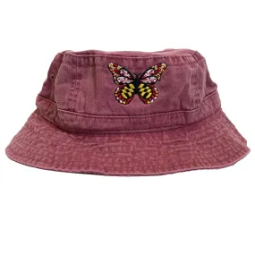 Maryland Flag Butterfly (Red) / Bucket Hat