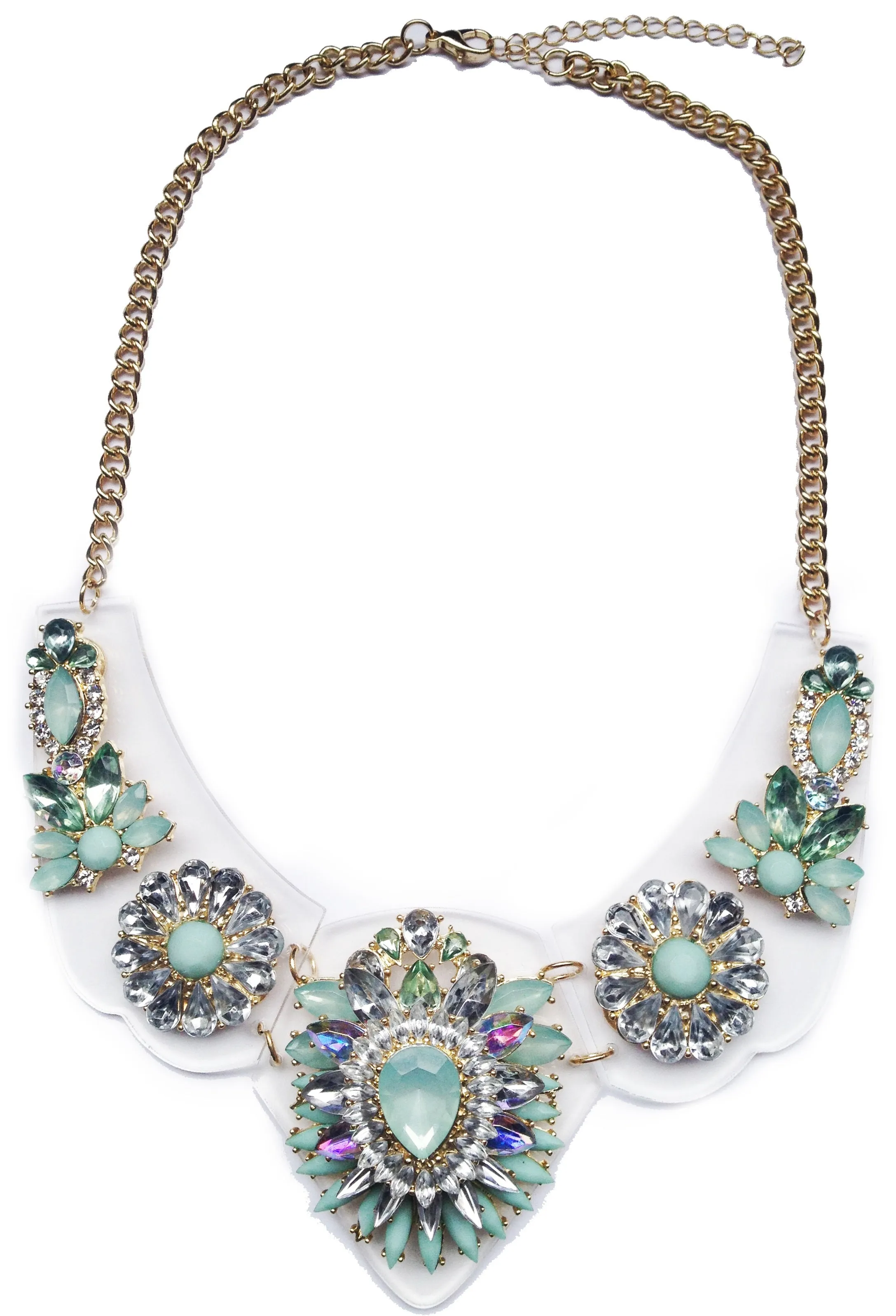 Mint Enchanted Gems Necklace (As seen in Us Weekly & People Style Watch)