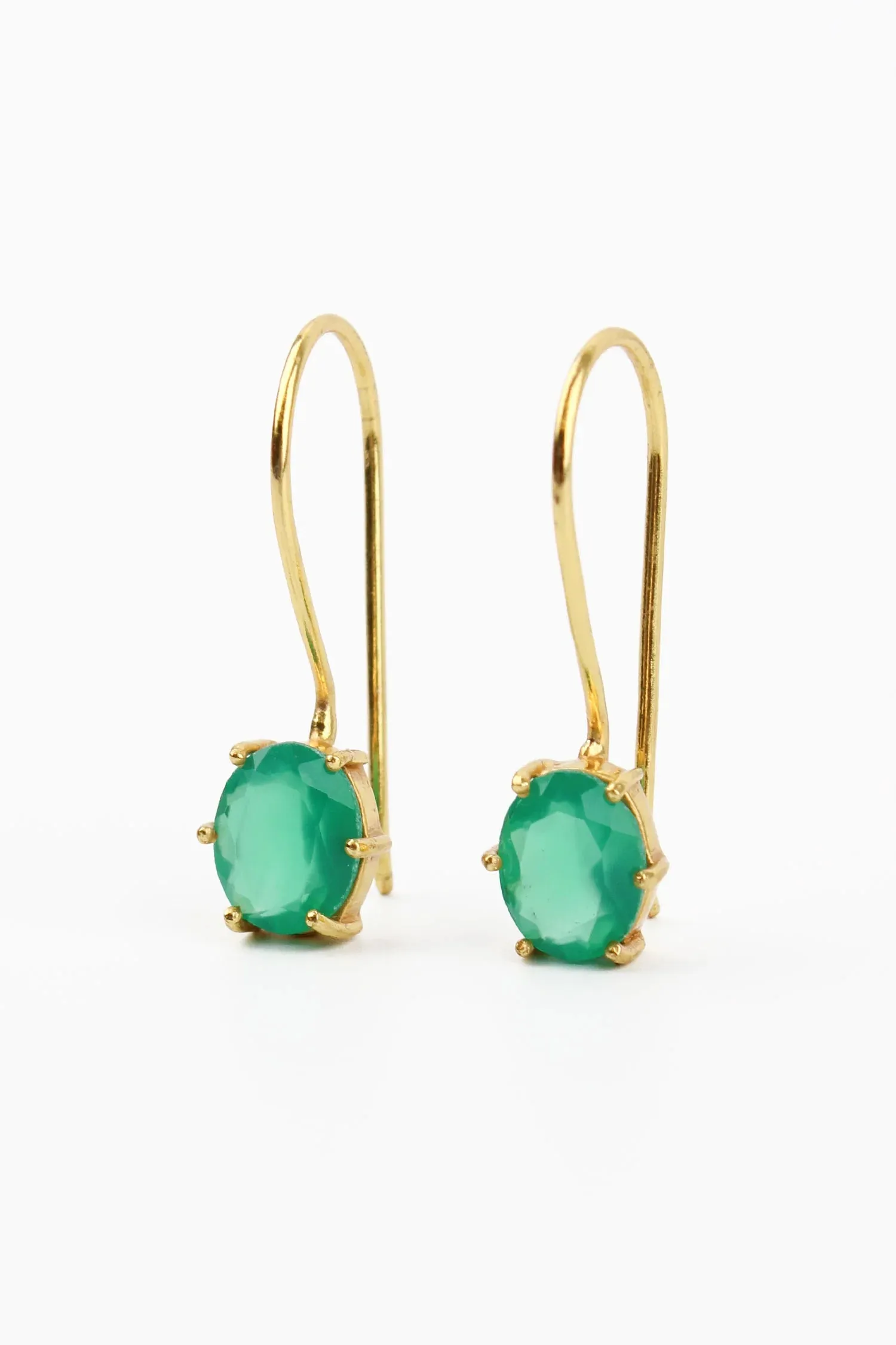 My Doris Green Onyx Claw Earrings